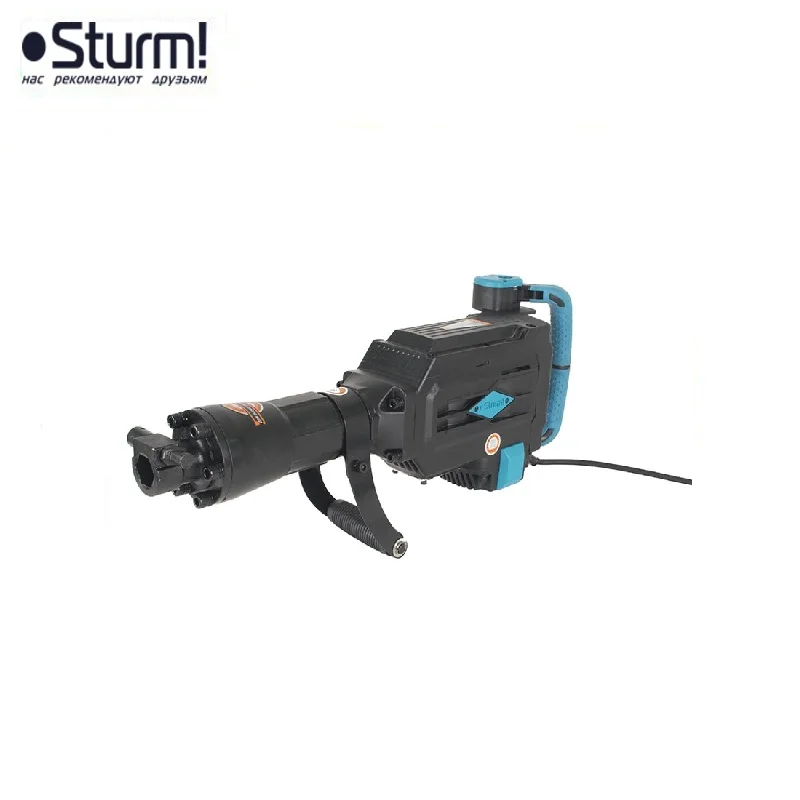 RH2521P Бетонолом "профи" Sturm! 2100 Вт, 60 Дж, HEX, ВИБРОЗАЩИТА, пика 30х400, кейс на колес