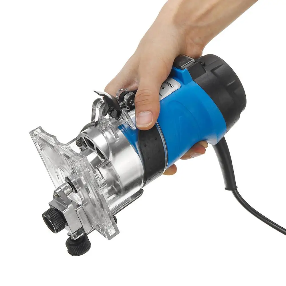 

ALLSOME 2200W 6.35mm Electric Laminate Edge Trimmer Mini Wood Router Carving Machine Carpentry Woodworking Power Tools