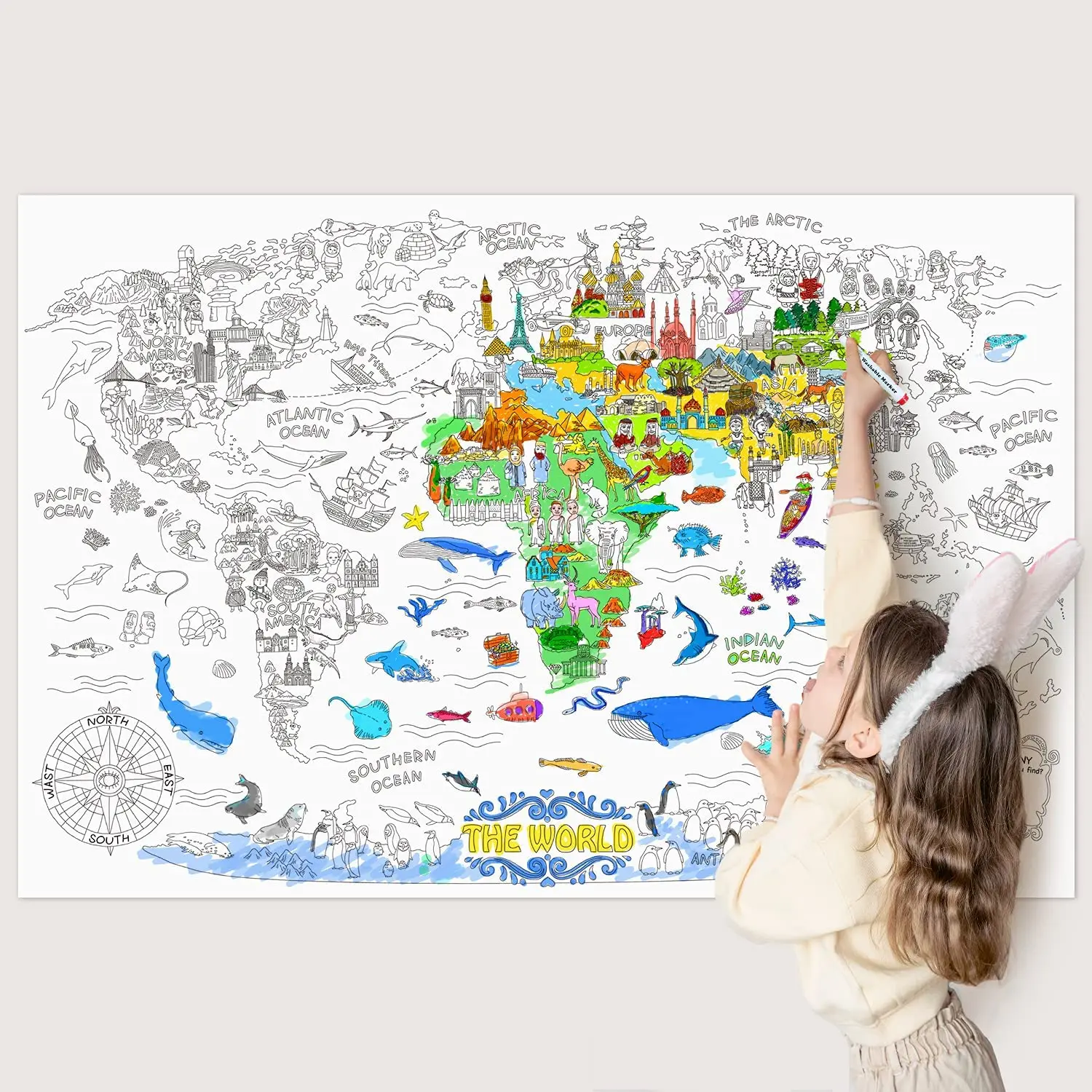 Рисунок 2 - Огромная Раскраска-лист 0