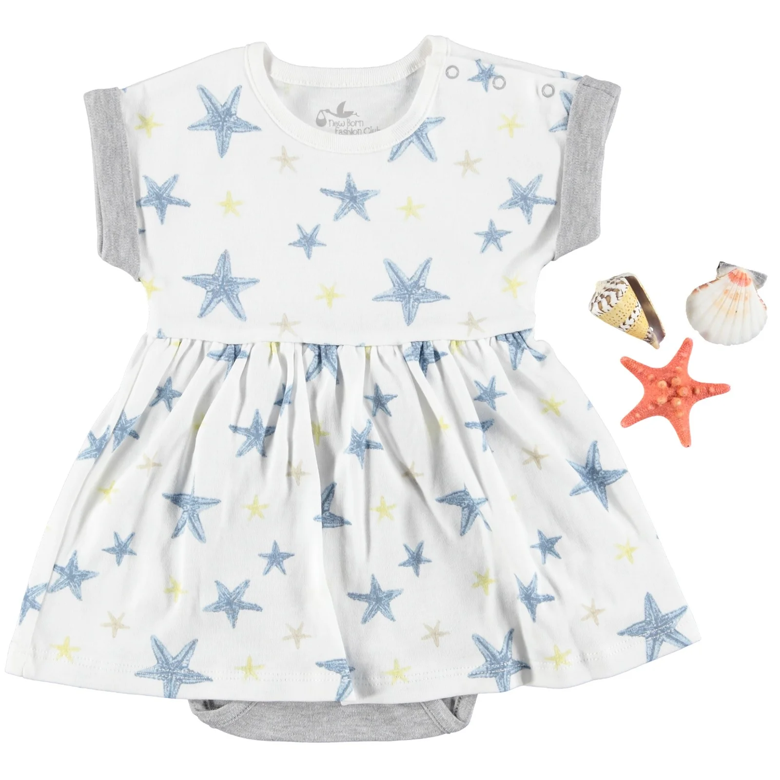Ebebek/модное Клубное платье для маленьких девочек с изображением морской звезды