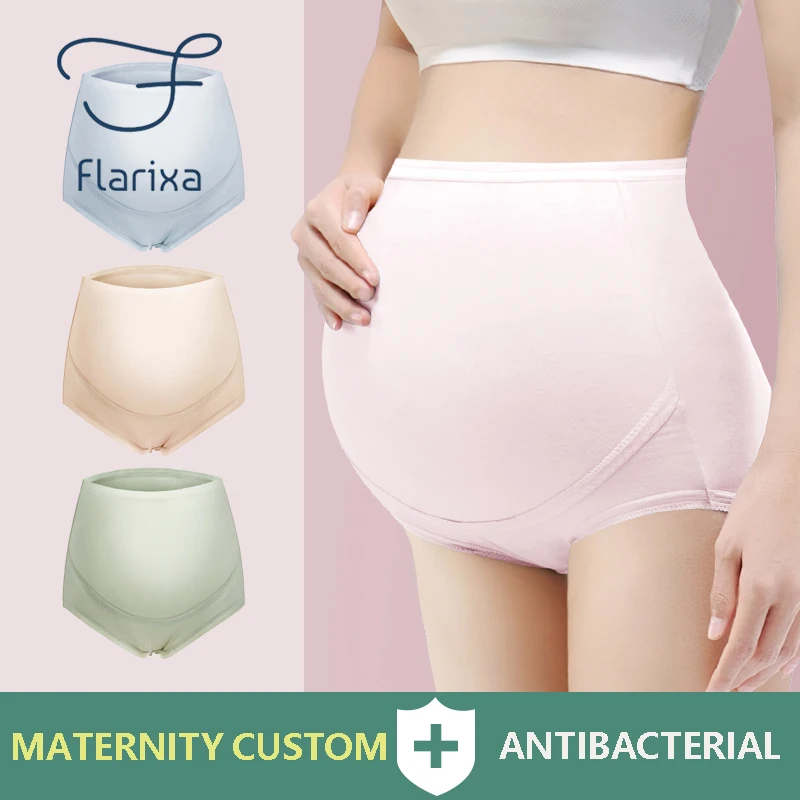 Хлопковые трусики для беременных с высокой талией |