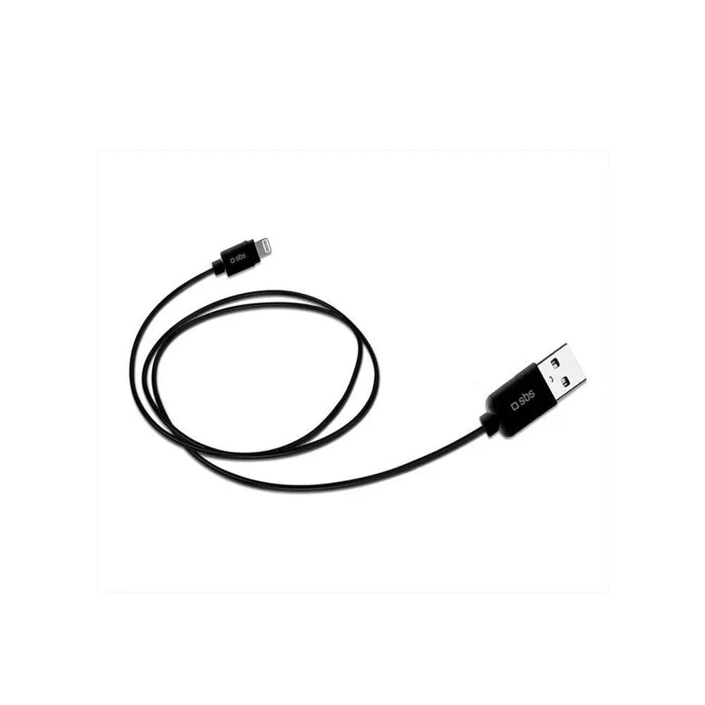 Кабель SBS USB/Lightning 1м черный (TECABLEUSBIP5K) | Мобильные телефоны и аксессуары