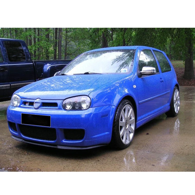 

Для VW. Губа переднего бампера Golf Mk4 Cupra St. ABS Plastic 3 шт. матовая черная для VW. Подходит для всех моделей гольфа