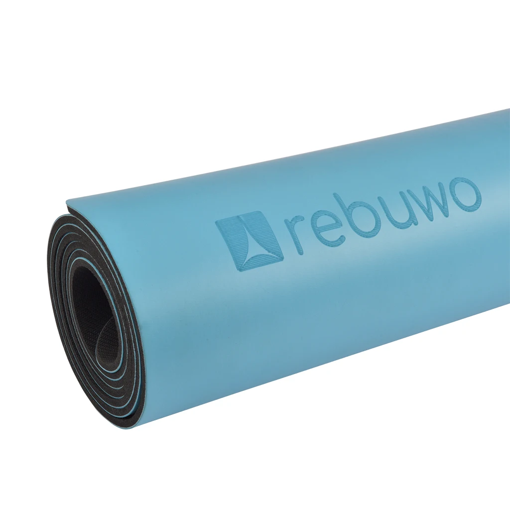 

Rebuwo Rubber Yoga Mat Blue