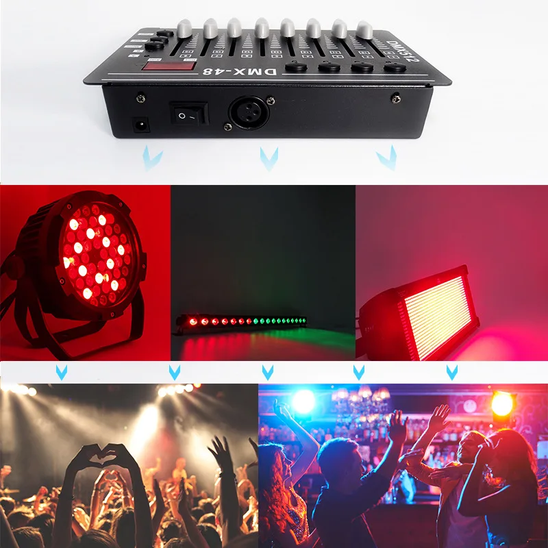 DMX управление ler Mini DJ светильник s консоль управления Dmx 512 сцсветильник лазерный
