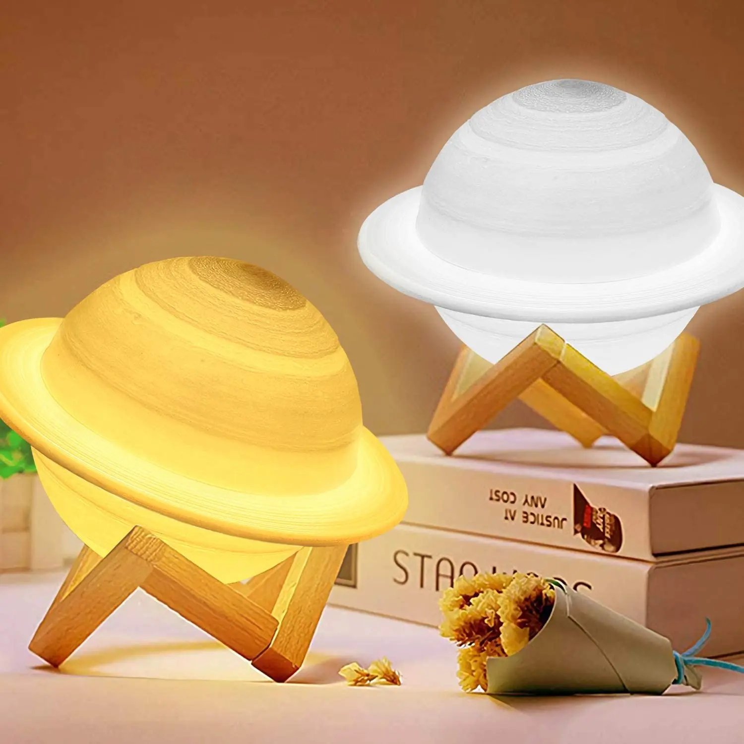 3D печать лампа Сатурна moon Lamp 3/16 Color s Change Touch Usb Led Night светильник 3 Sky Planet Moon Home Decor gift |