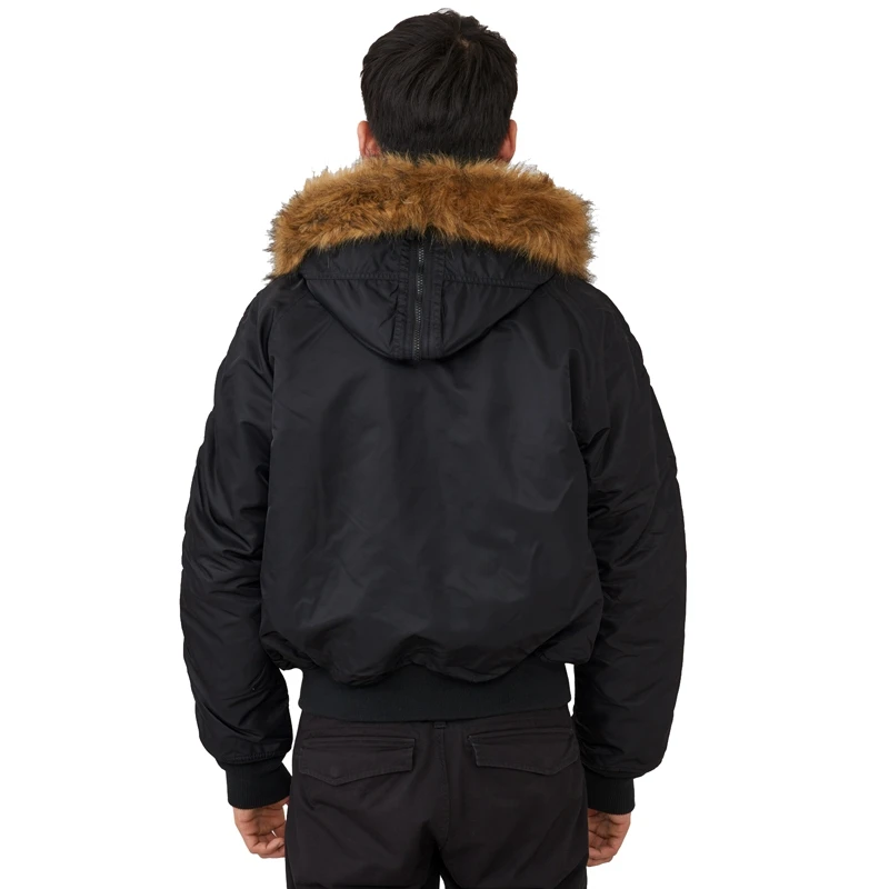 Куртка пилот Alpha Industries N-2B Flight Jacket Black | Мужская одежда