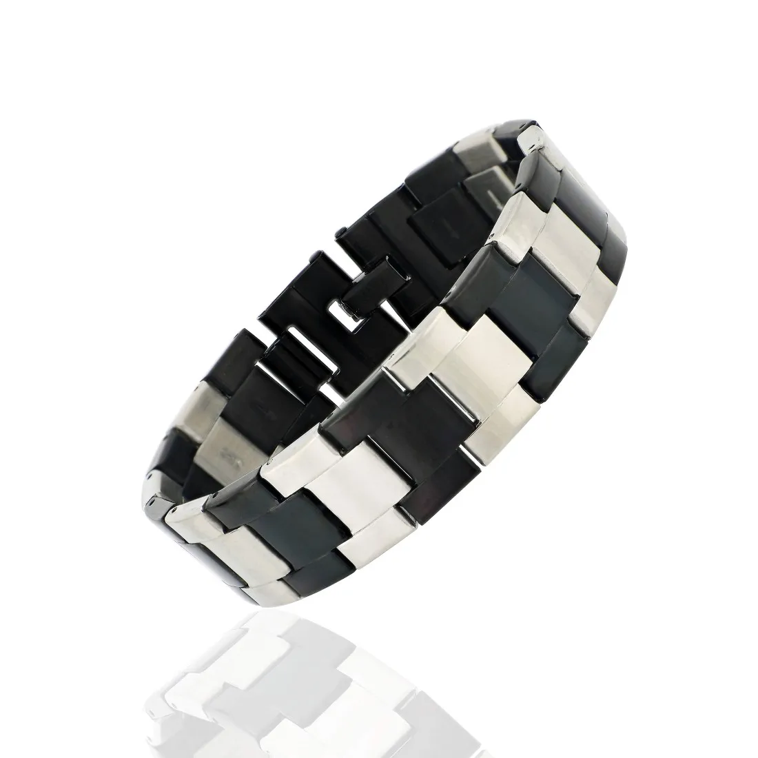 

2021 Fashion Men Bracelet Steel Stainless Black Leather Adjustable Charm First Class Trend Sports Jewelry Sexy Street Style