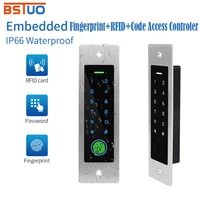 ip66 waterproof metal case electric lock embedded mounted access control lock rfid 125khz reader wiegand output 1000 user