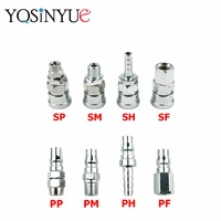 1pc pneumatic fitting c type pp sp pf sf ph sh pm sm 20 30 40 hose quick connector high pressure coupler plug socket air compres