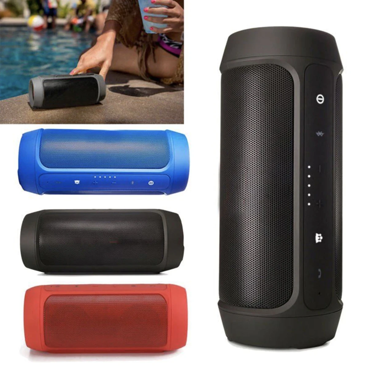 Портативная беспроводная Bluetooth-колонка с 2 динамиками высокоточный бас-звук