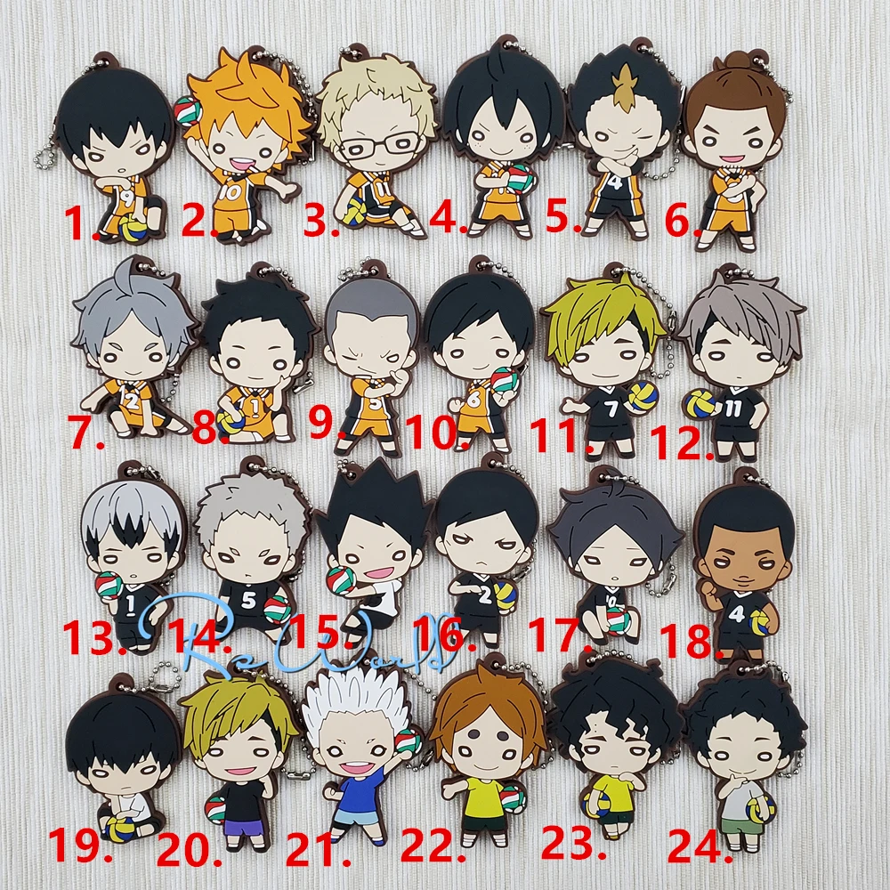 Кошмарным аниме брелок Oikawa Tooru Kozume Kenma Kuroo Tendo Сатори Koutarou Хината каучуковый