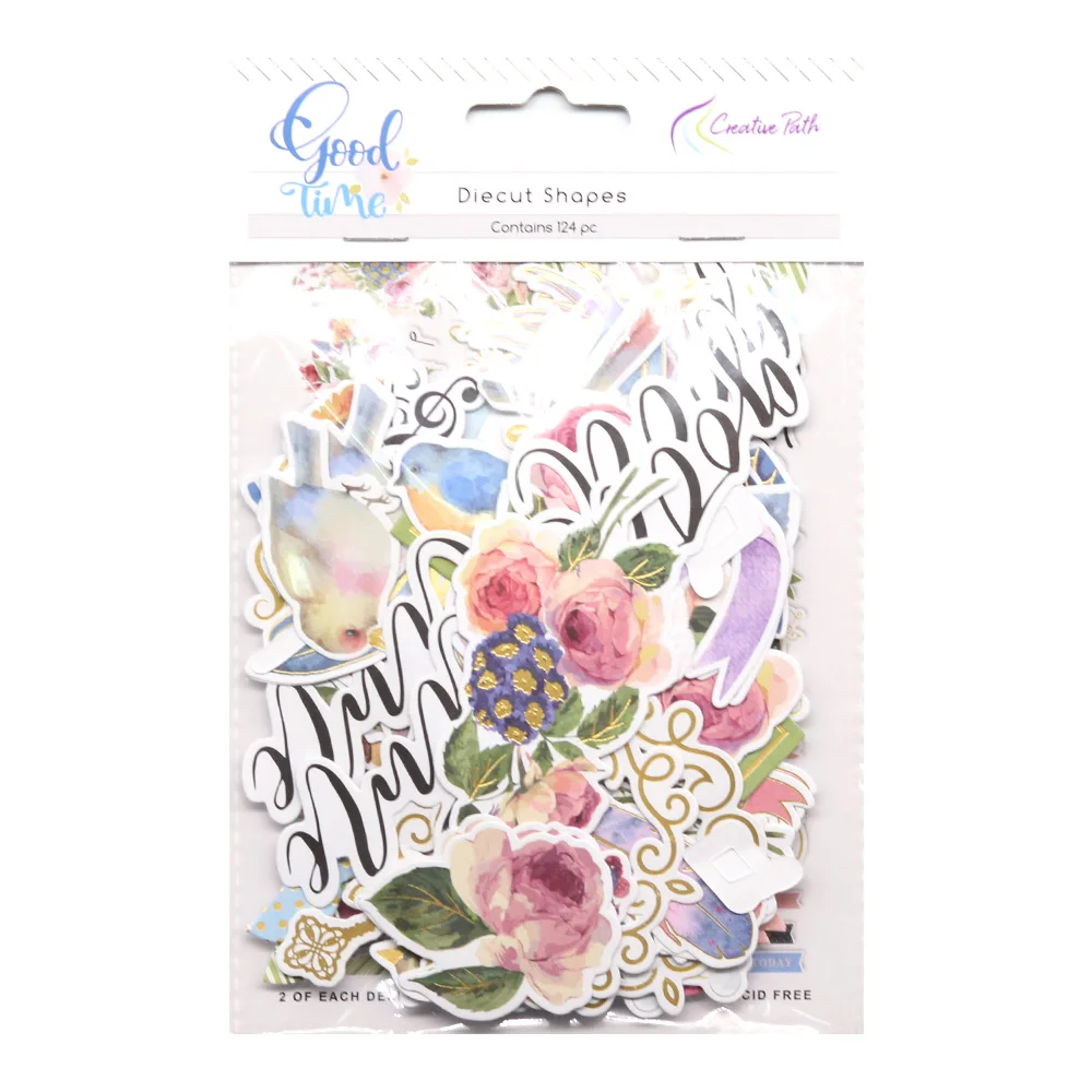 Творческий путь 124 шт. аксессуары для скрапбукинга товары рукоделия печатные