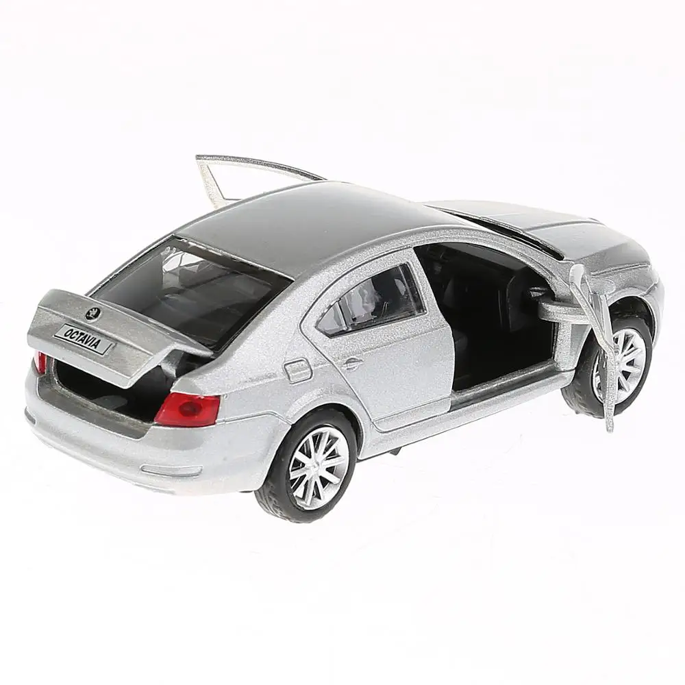 Машина металл ТЕХНОПАРК SKODA OCTAVIA 12см открываются двери инерционная 278449|Наземный