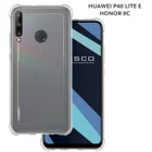 Противоударный чехол ROSCO для Huawei Honor P40 Lite E Honor 9C силиконовый с усиленными углами и бортиком-защитой вокруг камер