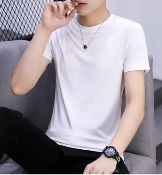 

Obrix Male Basic Casual Style T-Shirt Streetwear O-Neck Short Sleeve daily Wear Gentleman Outfit