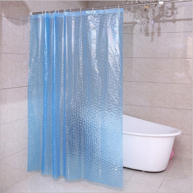 

ZiDeTang Transparent 3D Waterproof Mildew Resistant Antimicrobial EVA Shower Curtain Liner Non Toxic Chemical Odor Eco Friendly