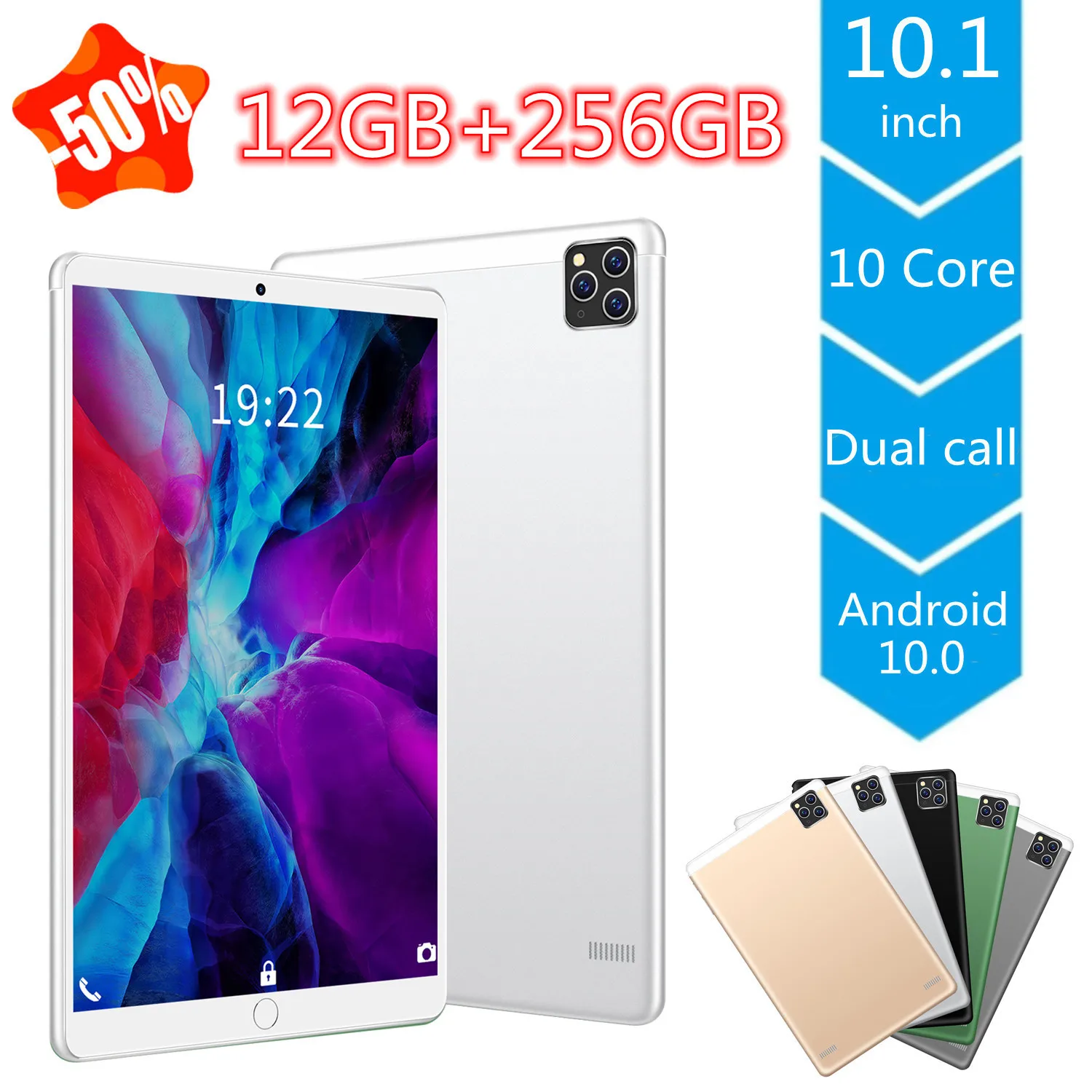 11 inch Tablet Pro, with Speaker, Phone, 12GB RAM, 256GB ROM, Android 10.0, Dual Call, GPS, Bluetooth, Google Play