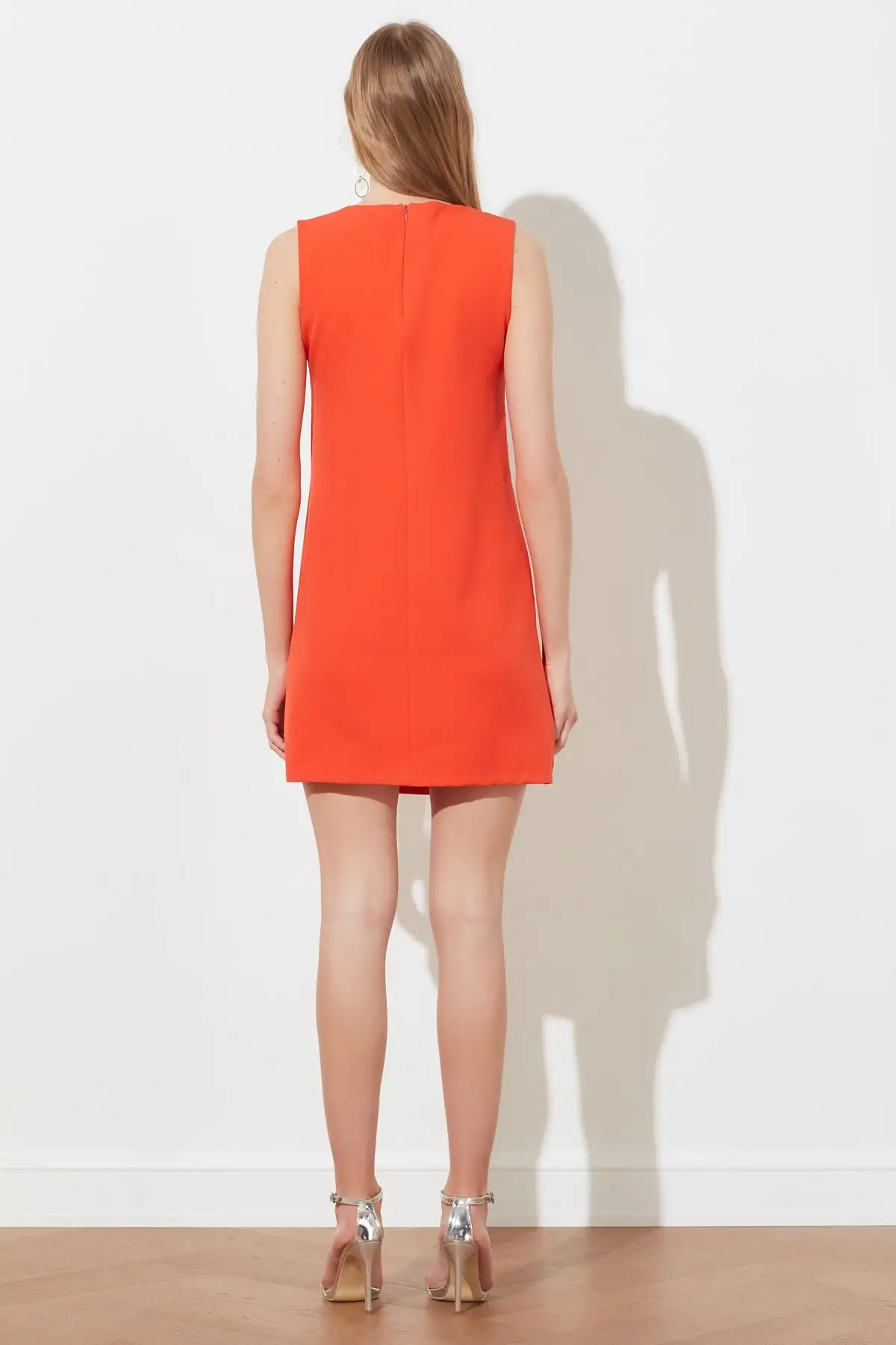 

Pomegranate Flower Basic Sleeveless Dress