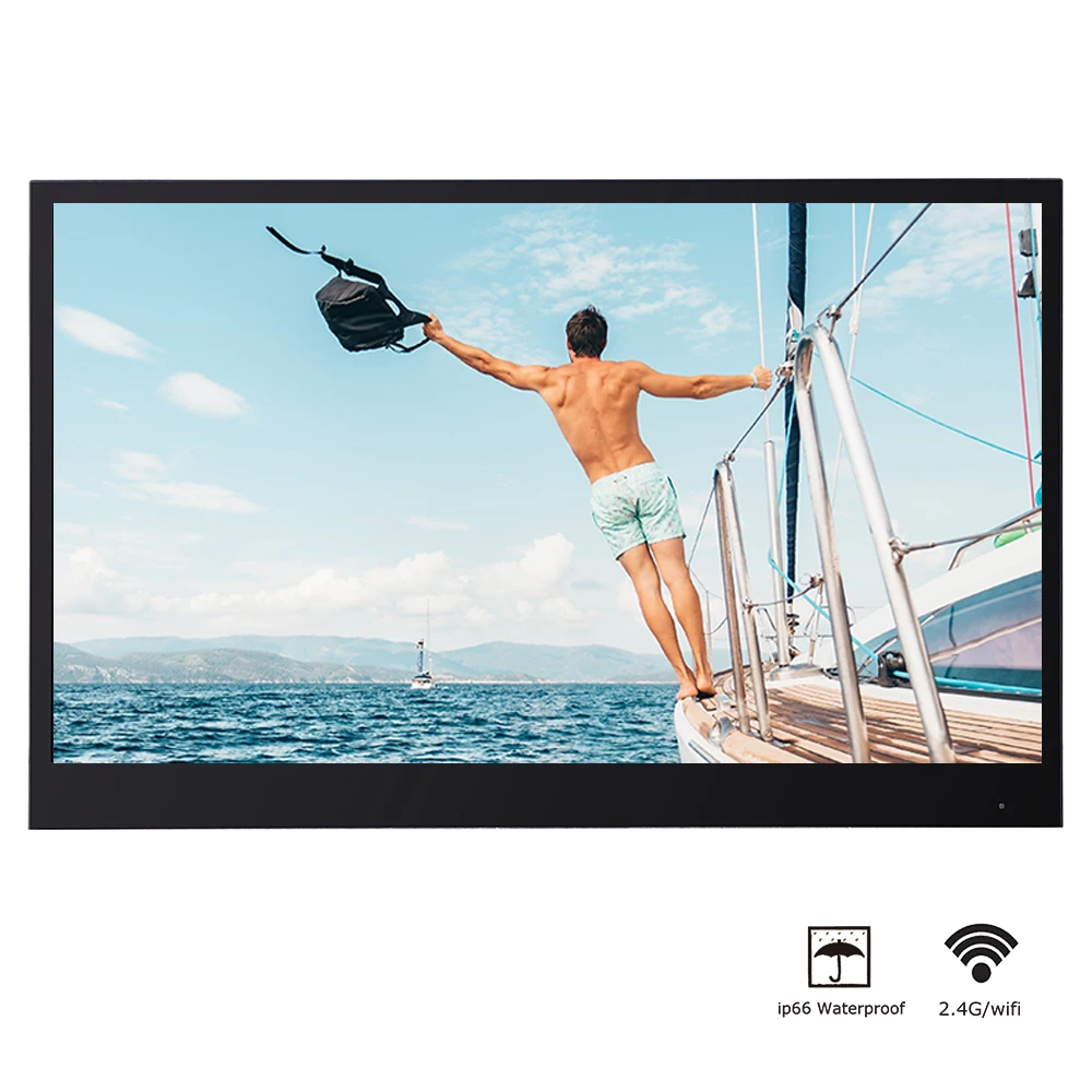 Souria 22 дюйма Черный Full HD Ванная комната Роскошный светодиодный Smart Android tv водонепроницаемый Декор отель используется Бескаркасный
