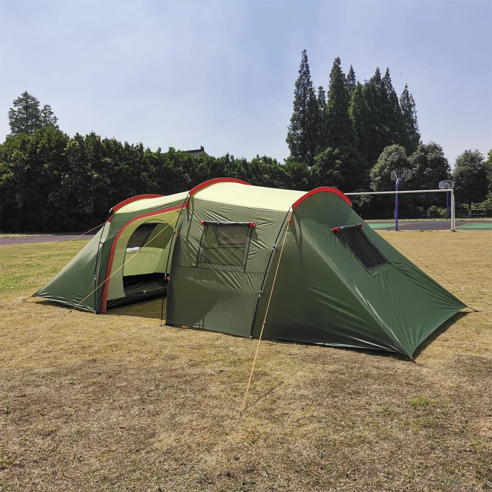 4-Х МЕСТНАЯ ПАЛАТКА С БОЛЬШИМ ТАМБУРОМ. Спальные места 2+2 по бокам палатки. | Спорт