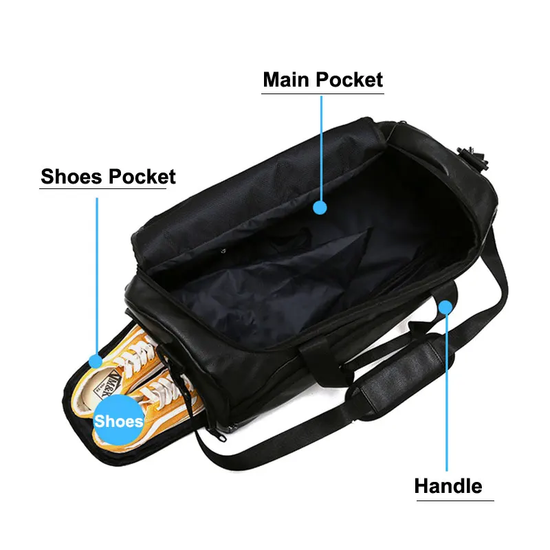 XL Large Gym Bag For Men Women Wet Dry Separatration Fitness Yoga Pool Waterproof Travel Sports Bags sac a dos hommes XA5WD