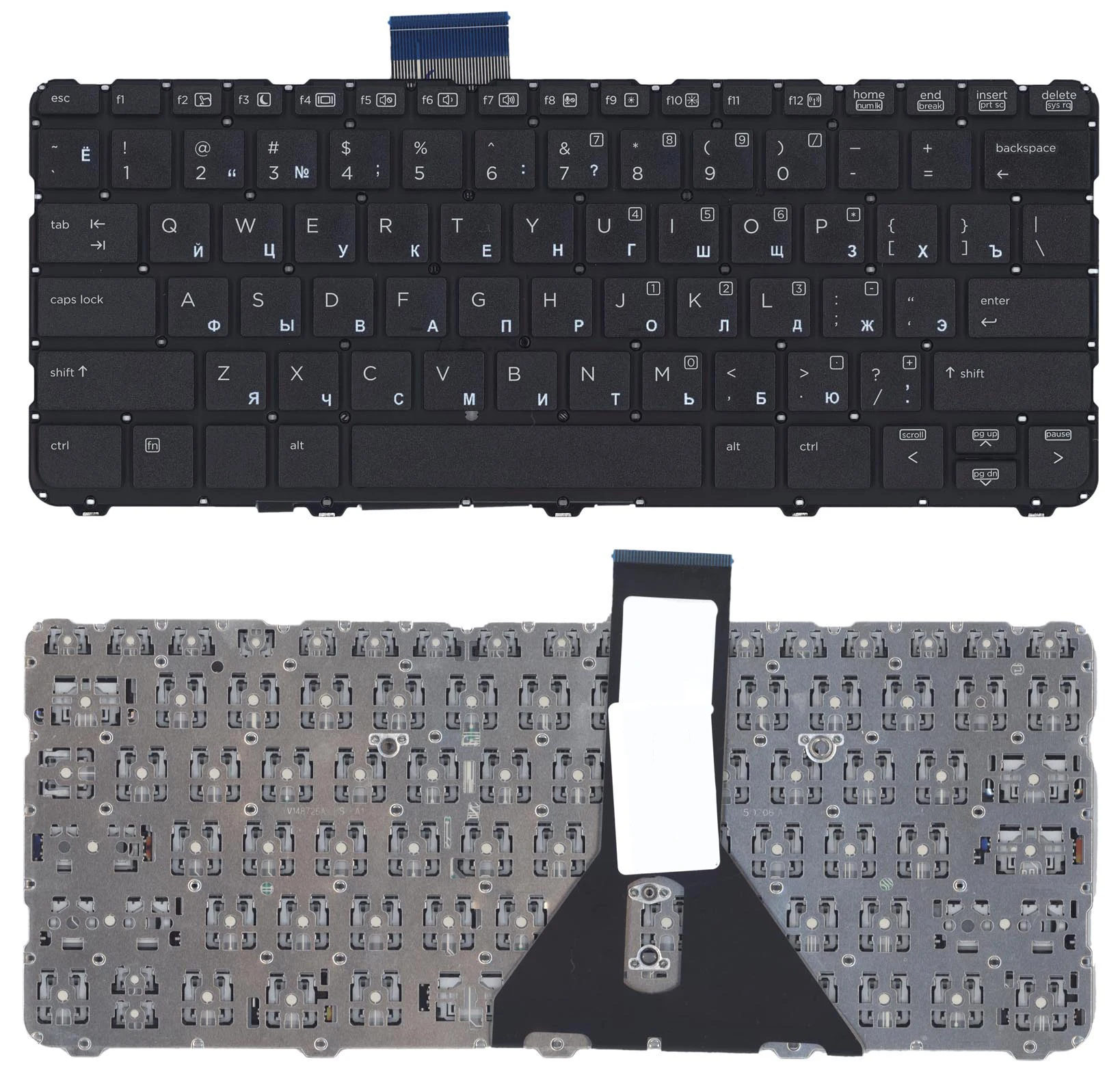 Laptop keyboard for HP ProBook 11 EE G1 black without frame flat enter | Skins