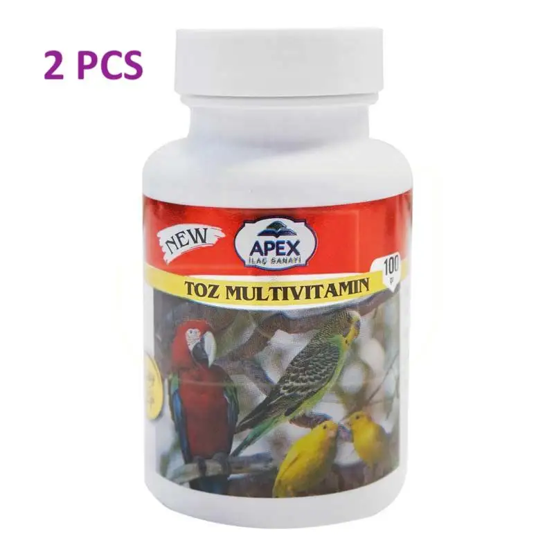 

Мультивитамины Powder-100Gr-Made, 2 шт, для канареек и птиц, в Турции