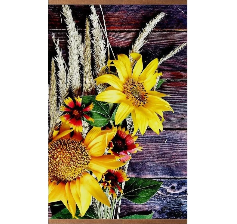 Инфракрасный настенный гибкий обогреватель &quotПодсолнухи&quot картина | Бытовая