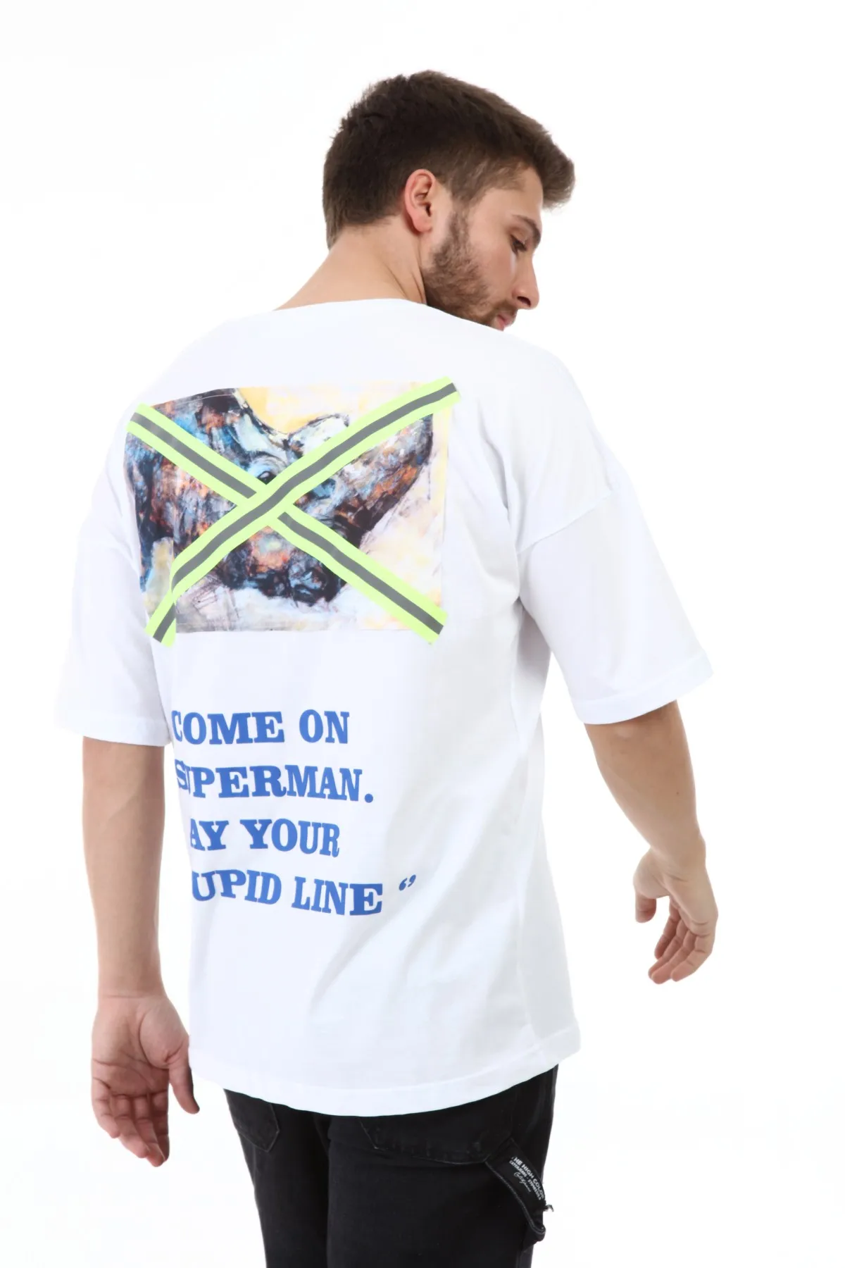 

X Printed Men's Streetwear Oversized T-shirt 2021 New Season