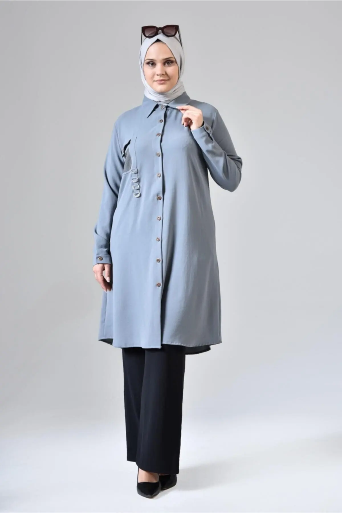 

2022 Akargol элегантная Летняя женская рубашка Tiril длинная хиджаб одежда Ayrobin ткань Туника Исламская Мода Стильный Простой длинный хиджаб