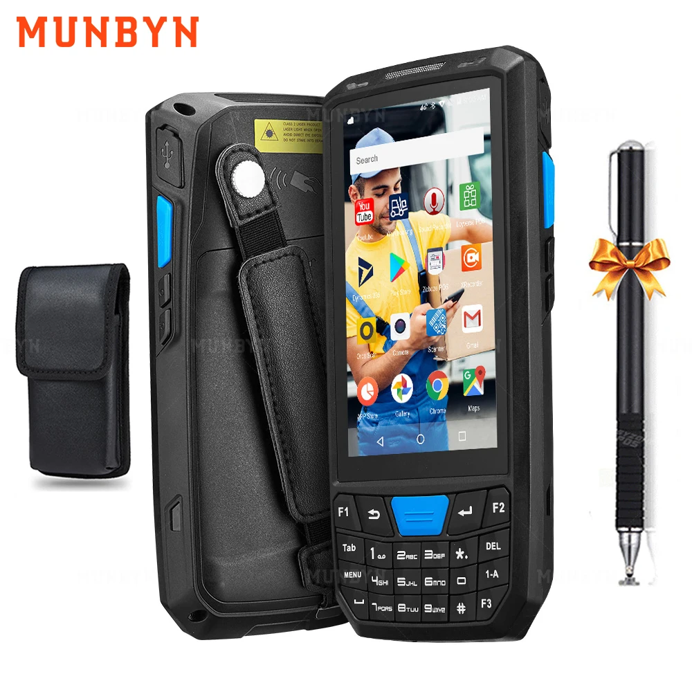 

MUNBYN PDA Android 8.1 Handheld POS Terminal Touch Screen 2D Barcode Scanner 4G WiFi Bluetooth Barcode Reader Data Collector