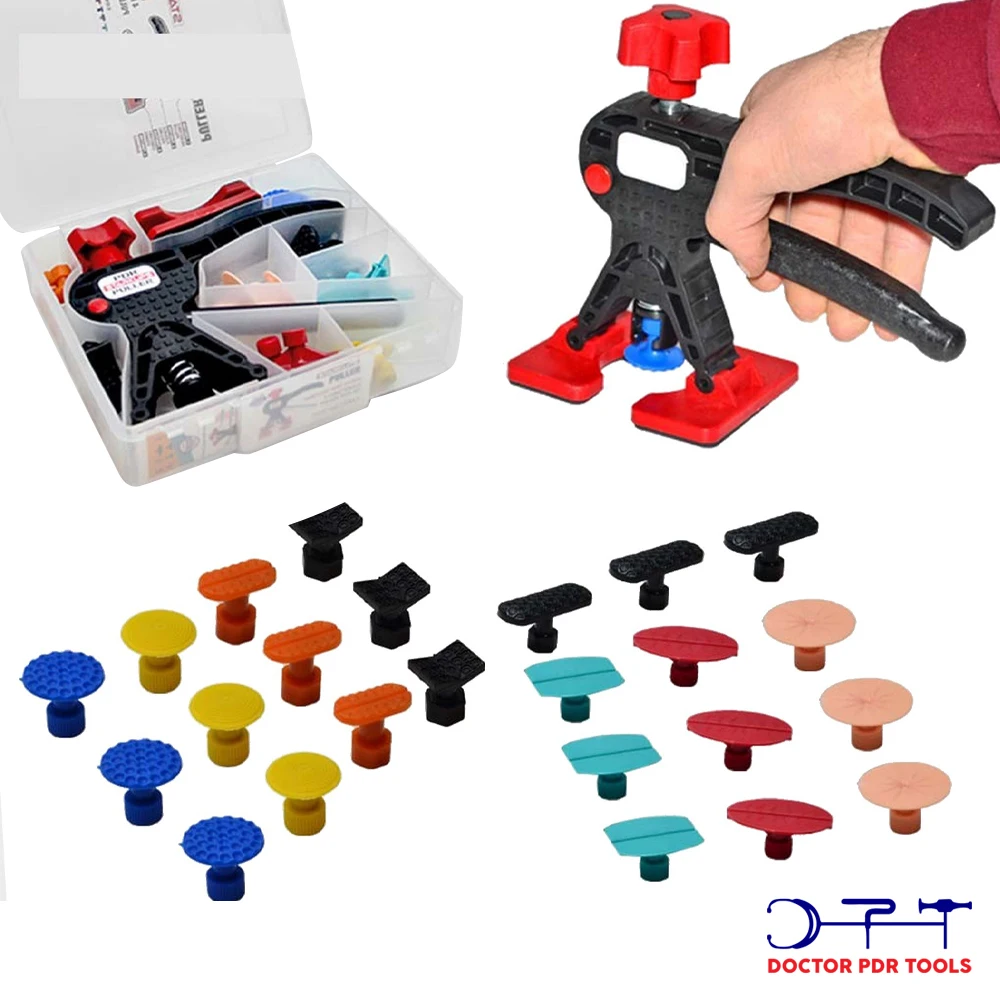 comprar Carro Paintless Dent Repair Pdr Mini Levantador De Cola Guia Dent Extrator + 24 Guias Remoção Autobady Paintless Sistema Reparo Inteligente