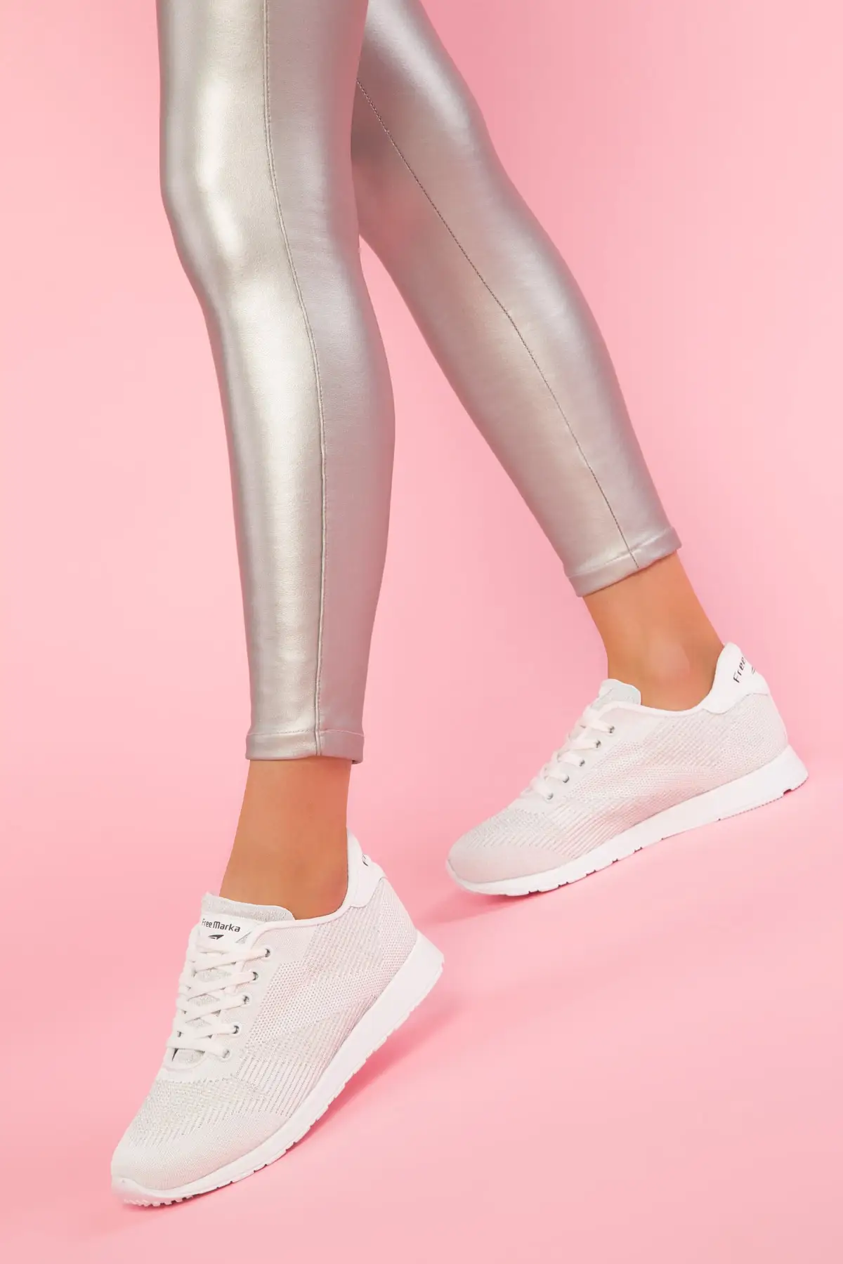 SOHO/Женская обувь Сезон осень Белые кроссовки Женские на платформе со шнуровкой