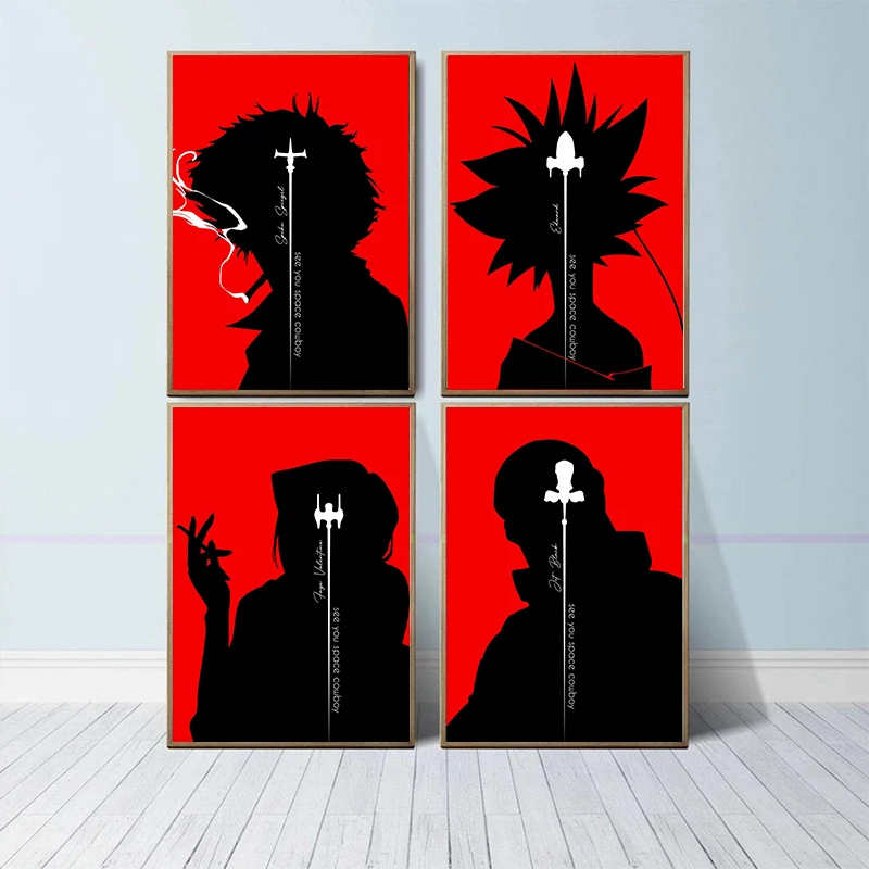 

Художественный постер Cowboy Bebop, японское аниме Faye, День Святого Валентина, настенная декоративная картина на холсте, Современный домашний де...