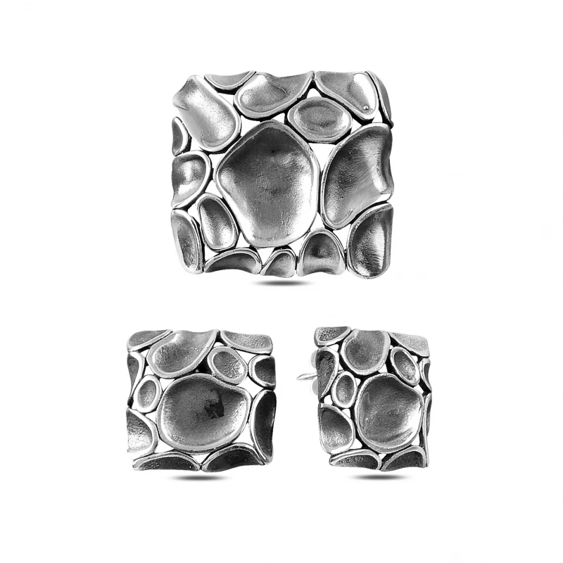 

Silver 925 Sterling Set Without Stone