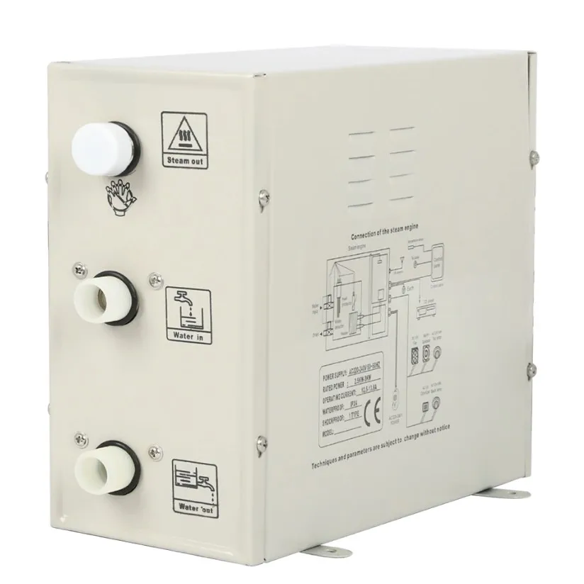 Парогенератор для душевой кабины 220 В 3 кВт. Генератор пара домашнего душа спа