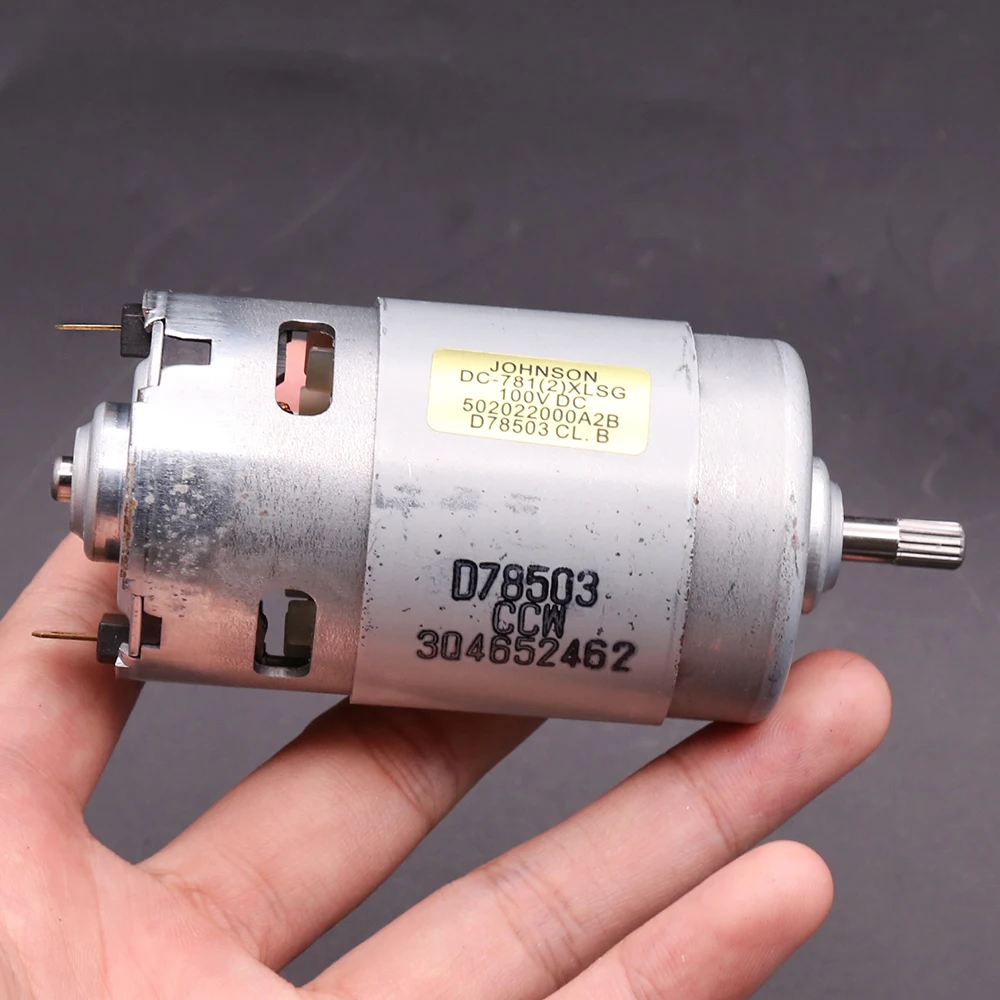 

JOHNSON 7512 DC 24V-120V 100V 10000RPM 150W Compensated Carbon Brush Motor Large Torque High Speed Knurled Shaft Hobby DIY