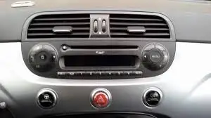 COMPATIBILE Fiat 500 (2007-2016) пластина фасции 2 DIN комплект (черный)-Mascherina nera opaco [2007-2016] |
