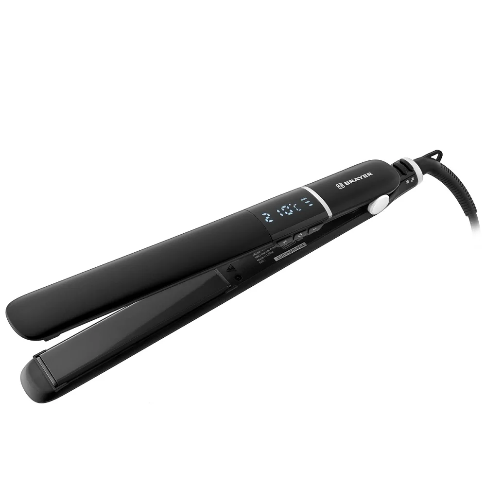 Выпрямитель BRAYER BR3331BK (регулировка температуры 150-230°C PTC Heating LED дисплей