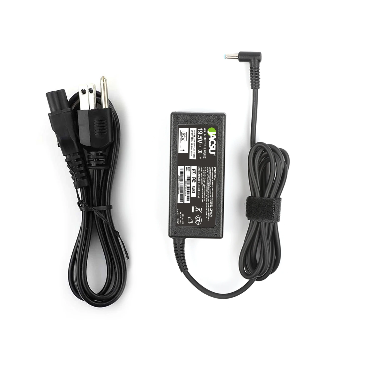

Jacsu 65W 19.5V 3.33A Pin:4.5 X 3mm AC Laptop Charger Compatible for HP 15-F039WM, Pavilion 15-N000 Notebook Macfactory.store