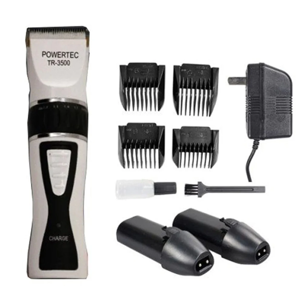

Powertec Hair Beard Professional Shaver,3 Hours Wireless Operation,Ergonomic Design and Easy Use, Clipper, Trimmer For Men