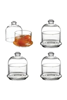 4pcs jar set glass bowl with lid candy cookies macarons nuts food dessert breakfast jam olive fruit cup plate kitchen home