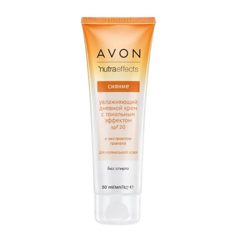 Увлажняющий дневной крем с тональным эффектом &quotСияние&quot SPF 20 50 мл. AVON. |