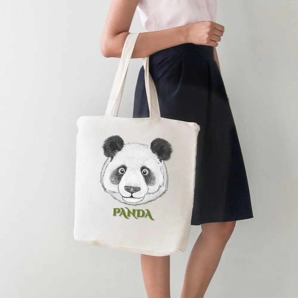 Женская Большая Сумка тоут Angemiel Panda пляжная сумка для покупок|Хозяйственные