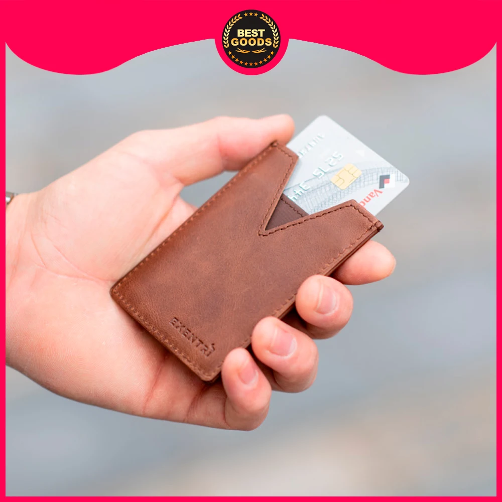Картхолдер из кожи Exentri City для банковских карт с RFID защитой|Держатели и пропусков|