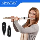 Мини-инструмент KIMAFUN, флейтовый микрофон, всенаправленный конденсаторный фотоаппарат для сценической производительности, микрофон с отворотным воротником