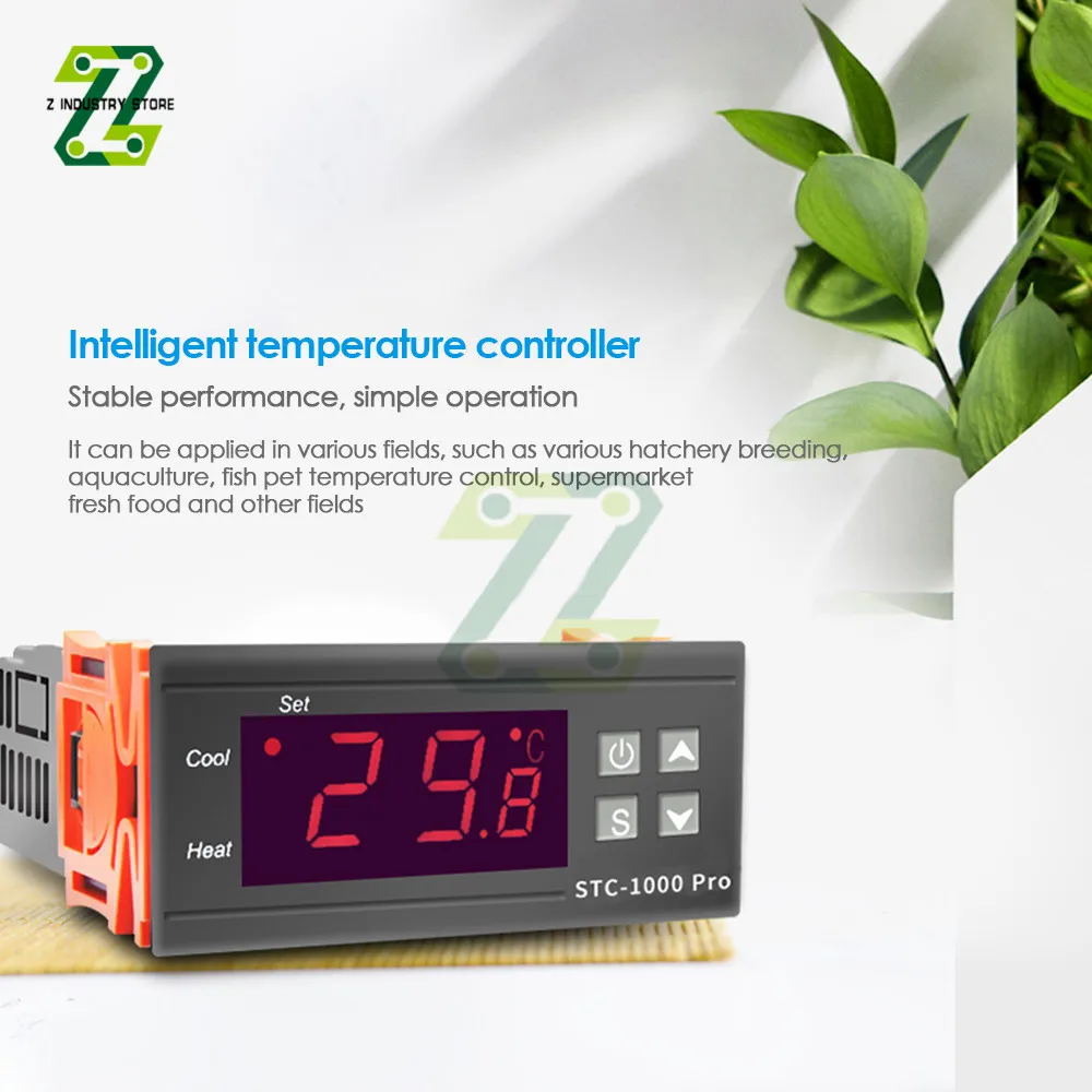 

STC-1000 PRO Digital Temperature Controller Thermoregulator For Incubator Relay LED 10A Heating Cooling 110V 220V
