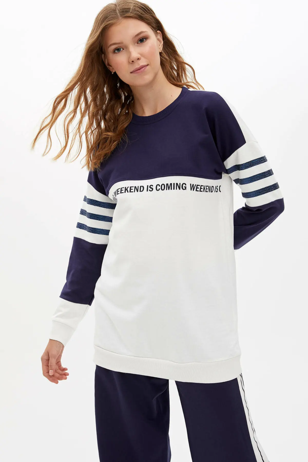 Дефакто новая женская мода o образным вырезом вязаный пуловер Осенняя Женская