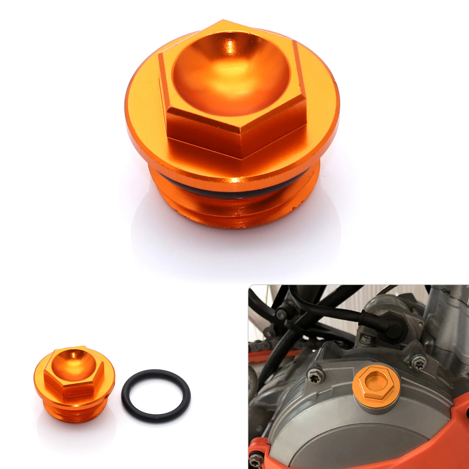 

Motorcycle Oil Filling Cover Engine Plug Cap for 125 150 250 300 350 400 450 500 525 SX SX-F EXC EXC-F XC XC-W XC-F 1995-2016